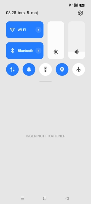 Aktiver topmenuen igen