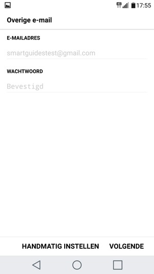 Selecteer VOLGENDE