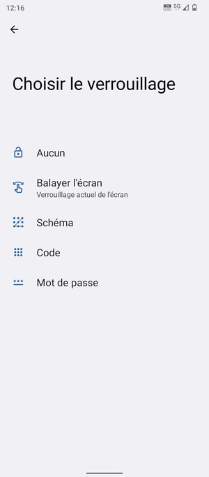Sélectionnez Schéma