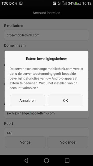 Selecteer OK