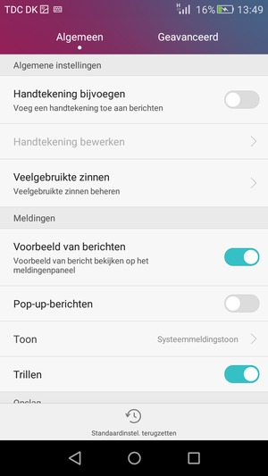 Selecteer Geavanceerd