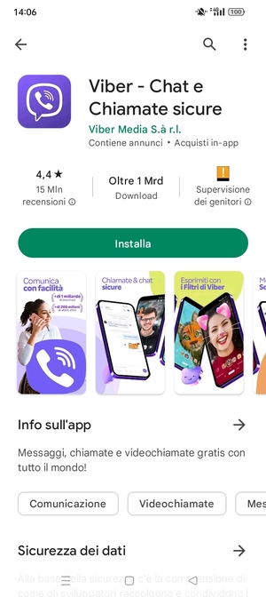Seleziona Installa