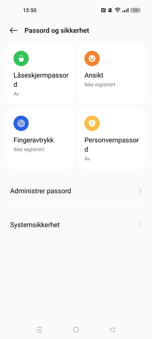 Velg Systemsikkerhet