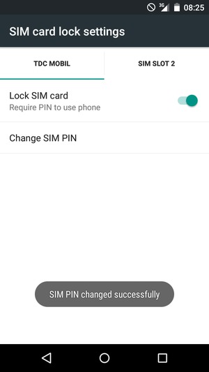 Your SIM PIN has been changed