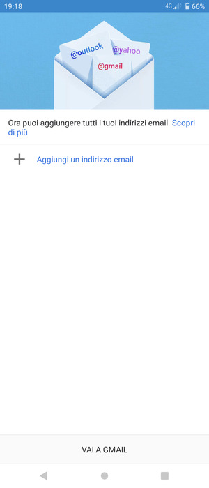 Seleziona Aggiungi un indirizzo email