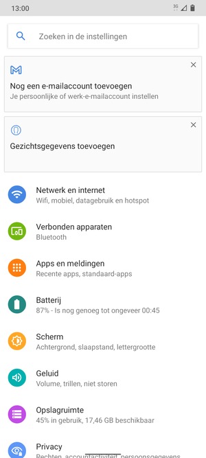 Selecteer Netwerk en internet