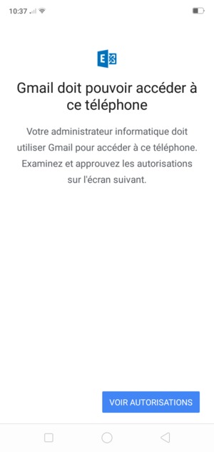 Sélectionnez VOIR AUTORISATIONS