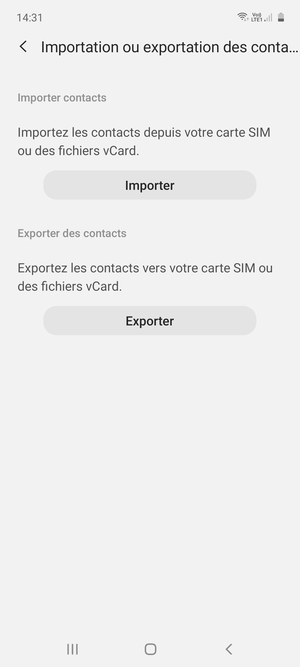 Sélectionnez Importer