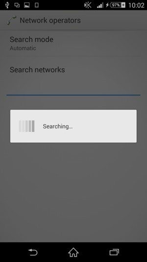 Wait for the search to finish