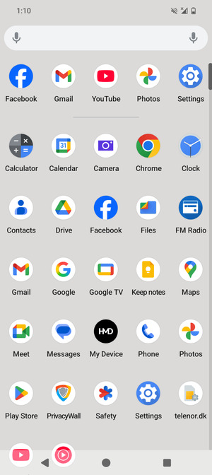 Scroll to and select Settings
