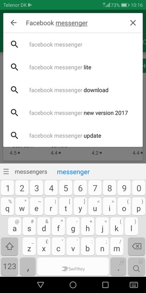 Enter the app name and select Search