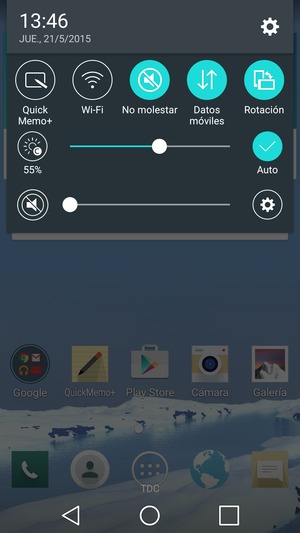 Seleccione No molestar para volver al modo de sonido