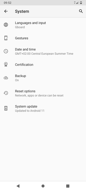 Select System update