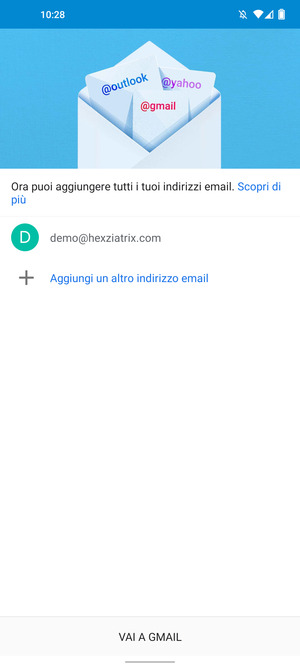 Seleziona VAI A GMAIL