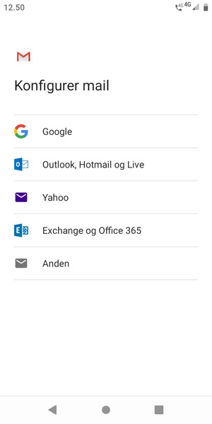 Vælg Google