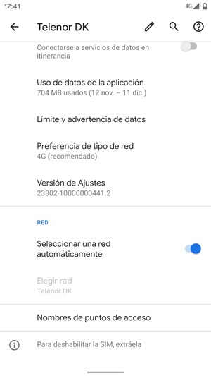 Seleccione Nombres de puntos de acceso
