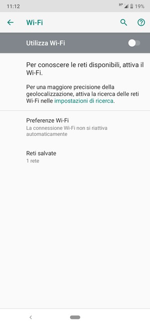 Attiva Utilizza Wi-Fi