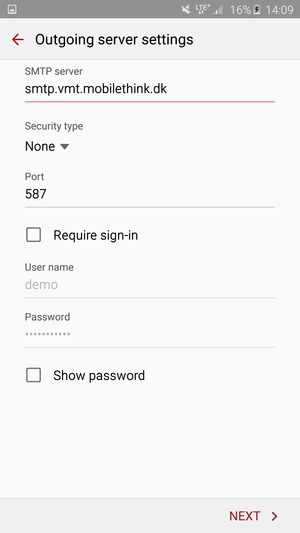 Uncheck the Require sign-in checkbox and select NEXT