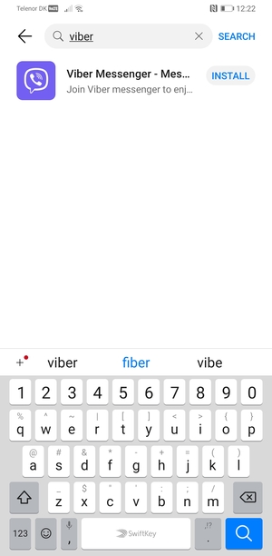 Enter the app name and select Search