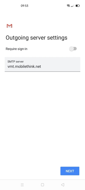 Turn off Require sign-in and select NEXT