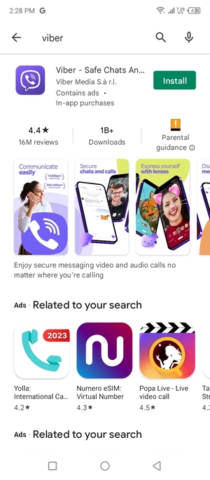 Select the app