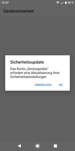 Wählen Sie OK