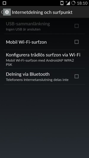 Välj Konfigurera trådlös surfzon via Wi-Fi