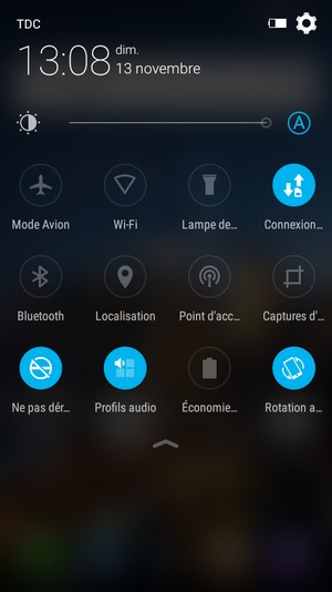 Sélectionnez le bouton Paramètres