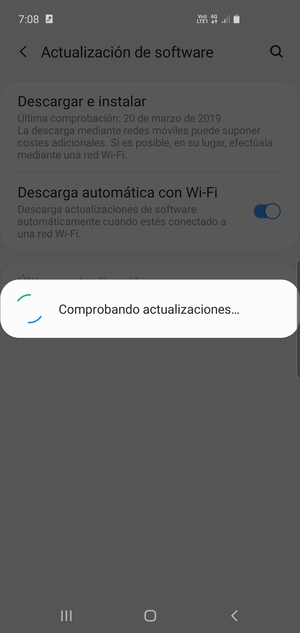 Espere a que la búsqueda termine