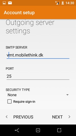 Uncheck the Require sign-in checkbox and select NEXT