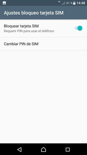 Seleccione Cambiar PIN de SIM