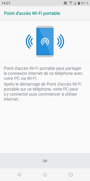 Sélectionnez OK