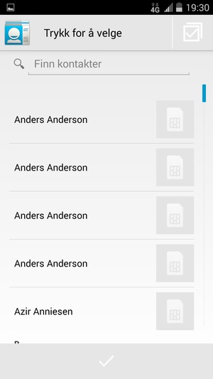 Kryss av i Velg alt avkrysningsboksen