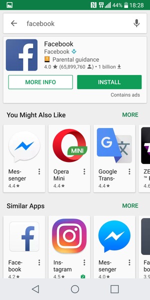 Select the app