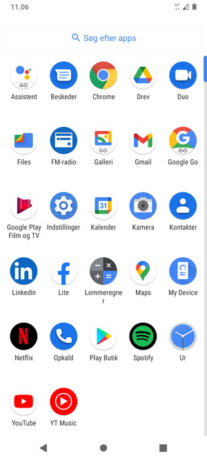 Vælg Indstillinger