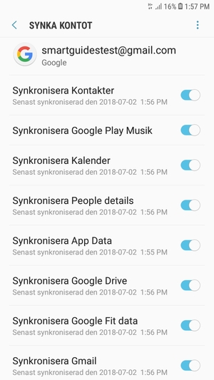 Tryck på Meny-knappen
