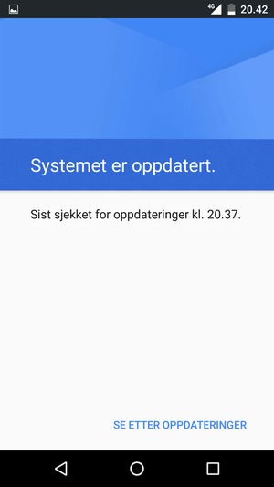 Velg SE ETTER OPPDATERINGER