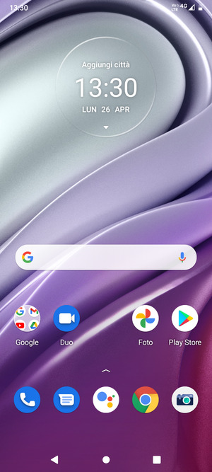 Seleziona il tasto App recenti