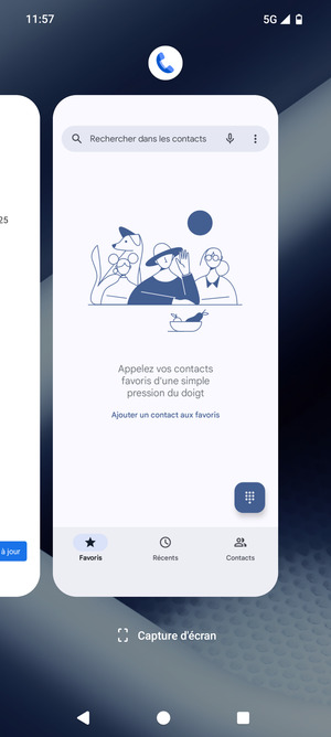 Faites glisser les applis vers le haut pour les fermer