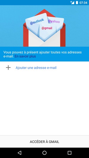 Sélectionnez Ajouter une adresse e-mail