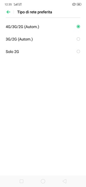 Seleziona la tua opzione preferita