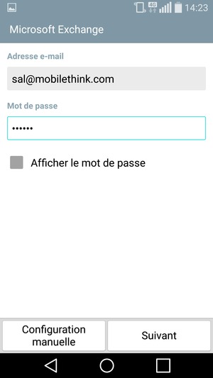 Saisissez votre Adresse e-mail et votre Mot de passe. Sélectionnez Suivant