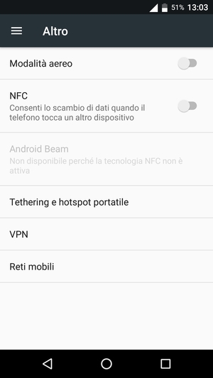 Seleziona Reti mobili