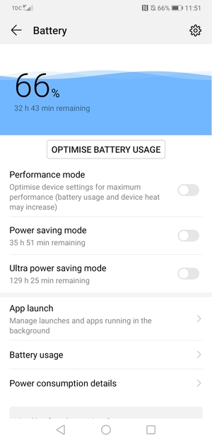 Turn on Power saving mode
