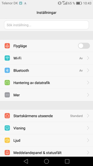 Välj Wi-Fi