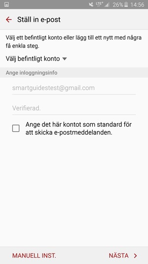 Välj NÄSTA