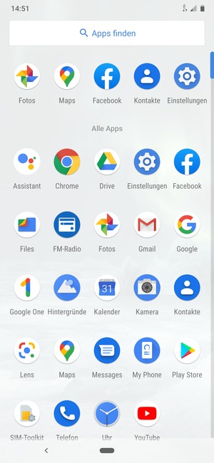 Wählen Sie Einstellungen