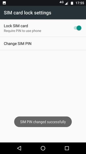 Your SIM PIN has been changed
