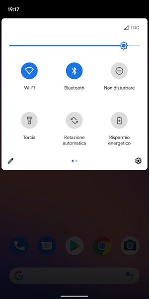 Disattiva Wi-Fi e Bluetooth