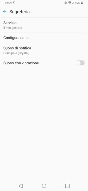 Seleziona Configurazione